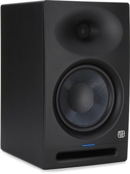 Three-quarter view of the PreSonus Eris Studio 8 studio monitor.
