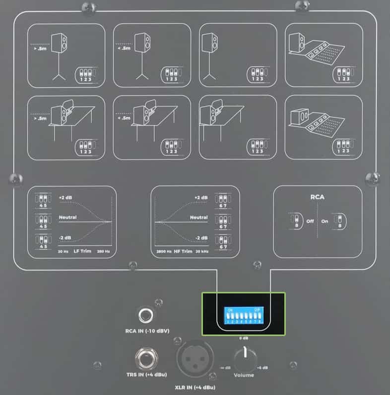 Kali Audio LP-6 V2 Tuning Options.