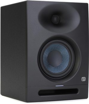 Three-quarter view of the PreSonus Eris Studio 5 studio monitor.