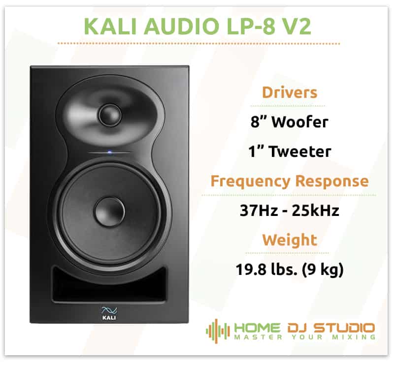Kali Audio LP-8 V2 Specifications.