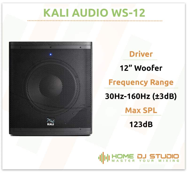 Kali Audio WS-12 subwoofer Specifications.