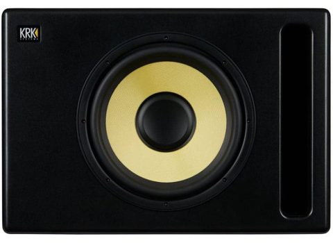 Front view of the KRK S12.4 subwoofer.