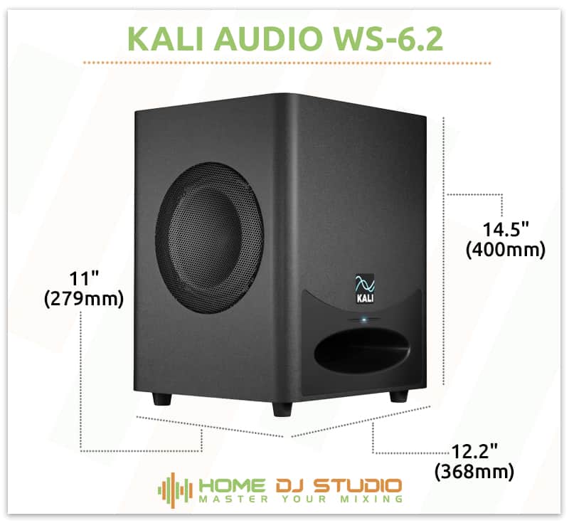 Kali Audio WS-6.2 Dimensions.