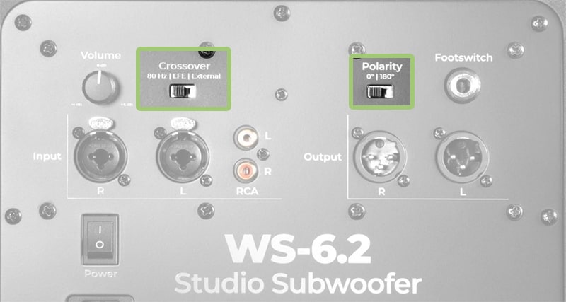 Kali Audio WS-6.2 Configuration Options.
