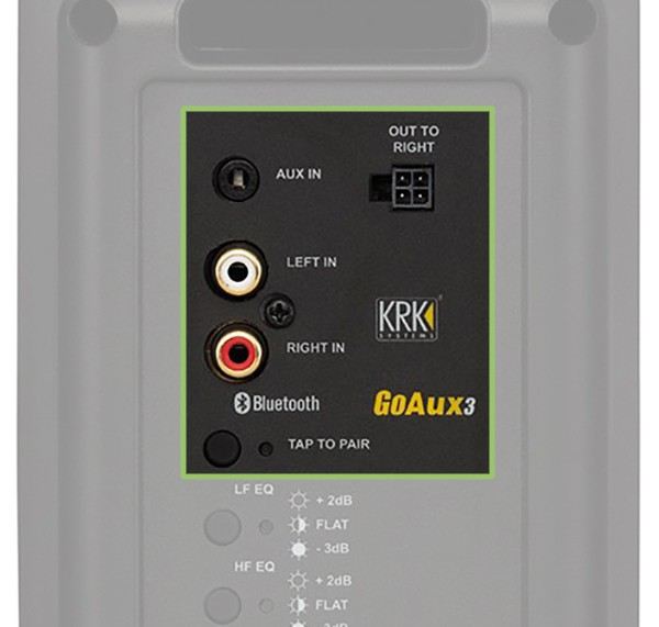 KRK GOAUX 3 Connection Options.
