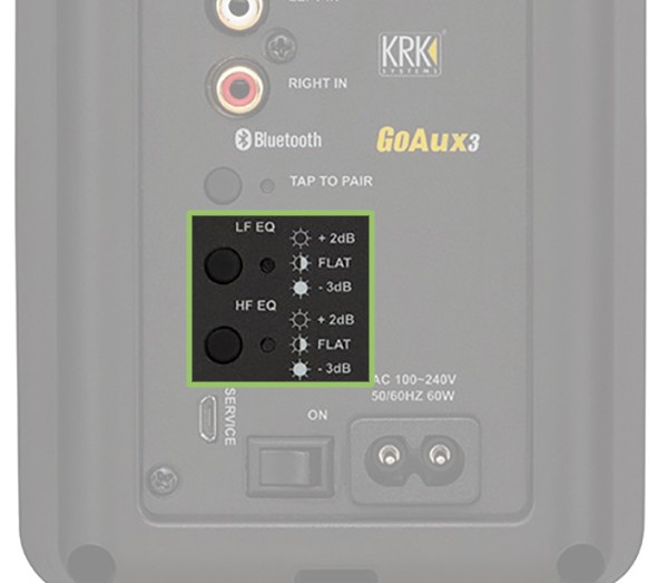 KRK GOAUX 3 Tuning Options.