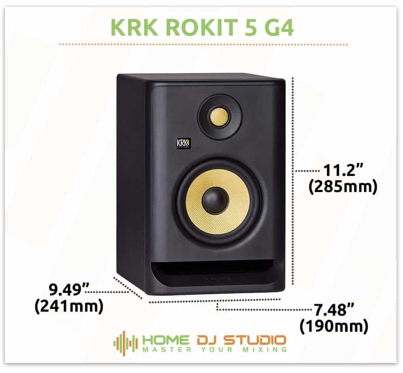 KRK Rokit 5 G4 Dimensions