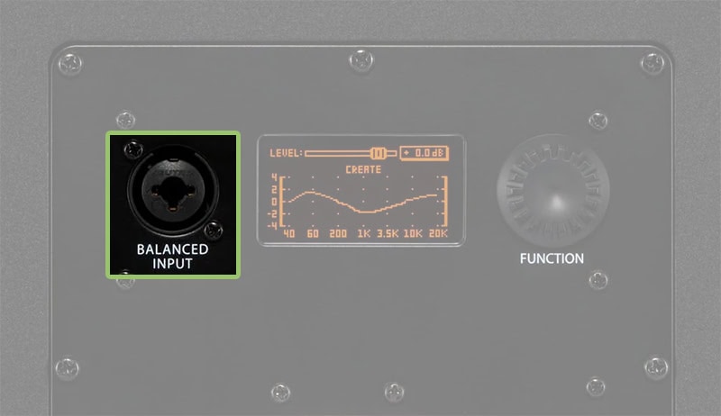KRK Rokit 7 G5 Input Options.
