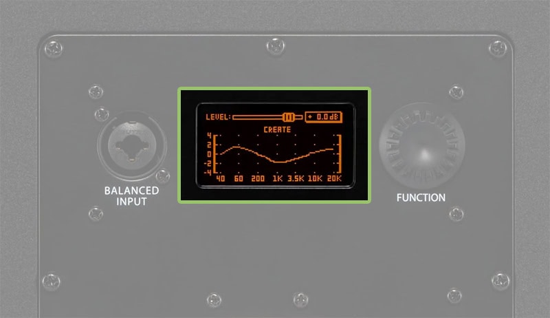 KRK Rokit 7 G5 Tuning Controls.
