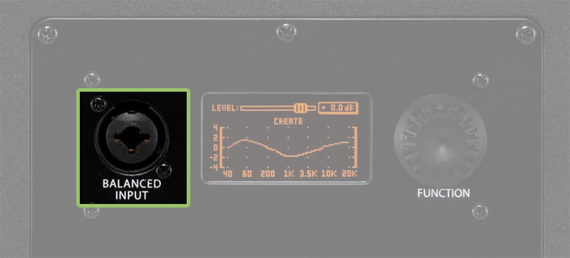 KRK Rokit 8 G5 Inputs.