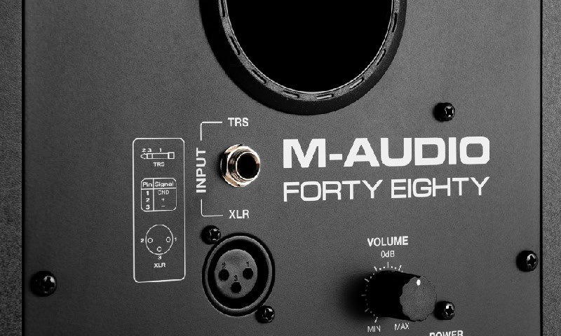 M-Audio Forty Eighty Input Options.