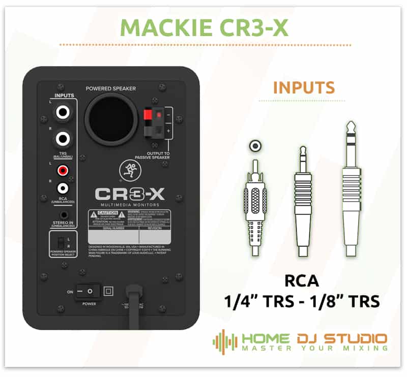 Mackie CR3-X Connection Options