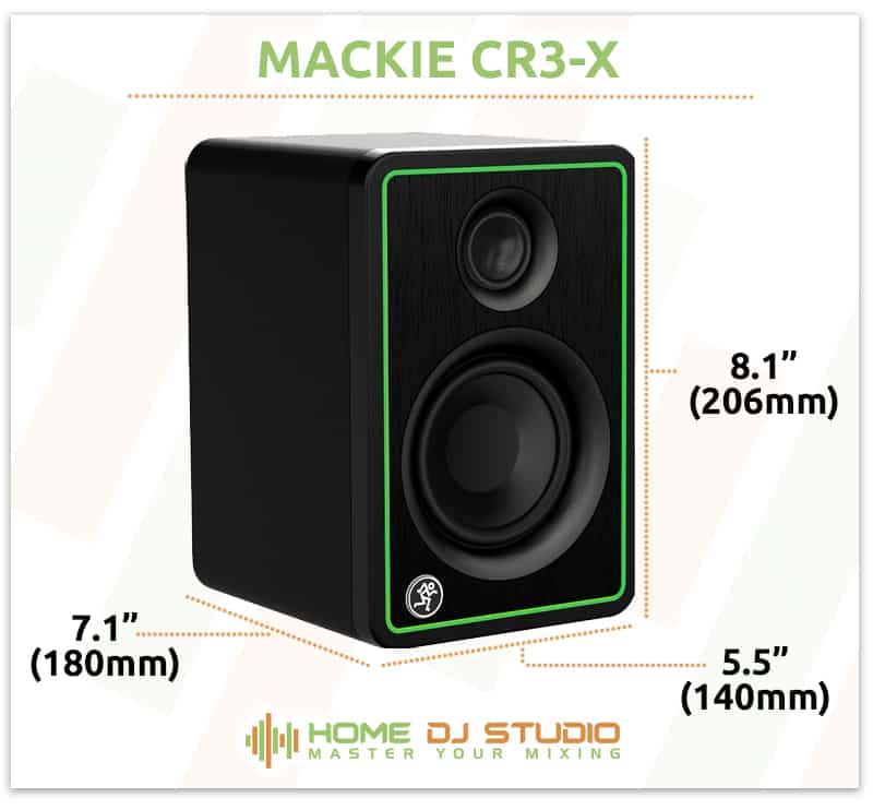 Mackie CR3-X Dimensions
