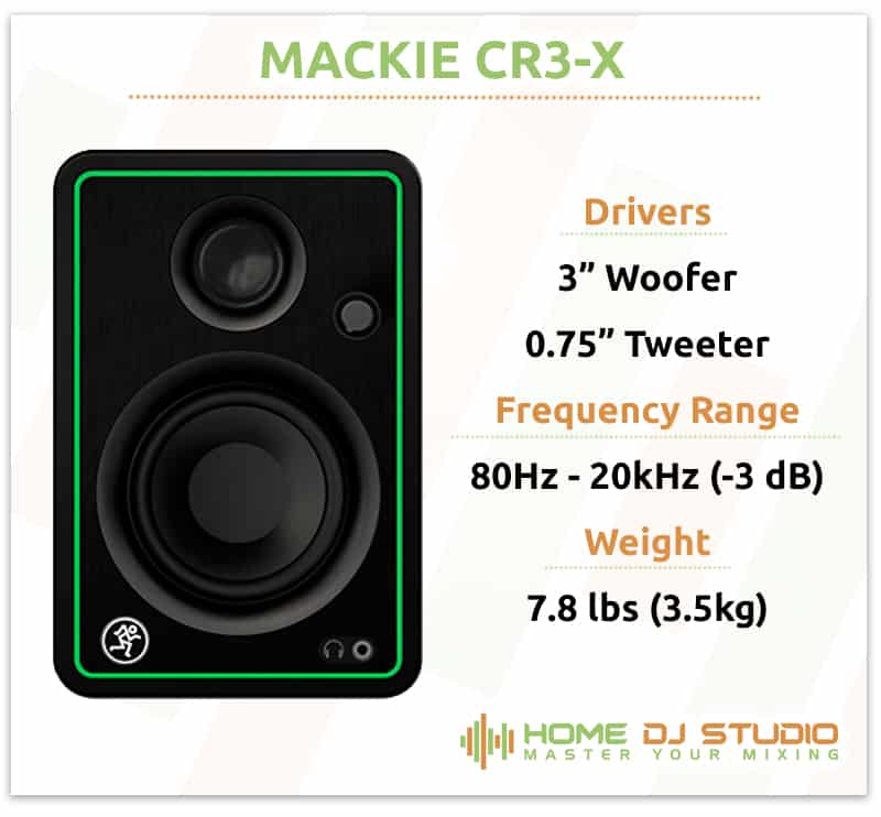 Mackie CR3-X Specifications