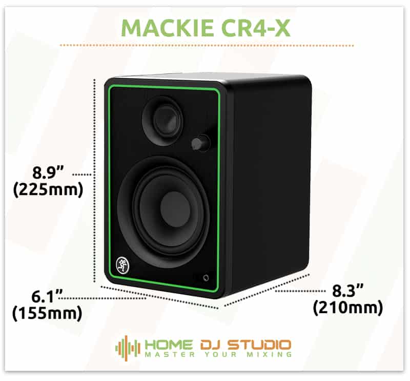 Mackie CR4-X Dimensions