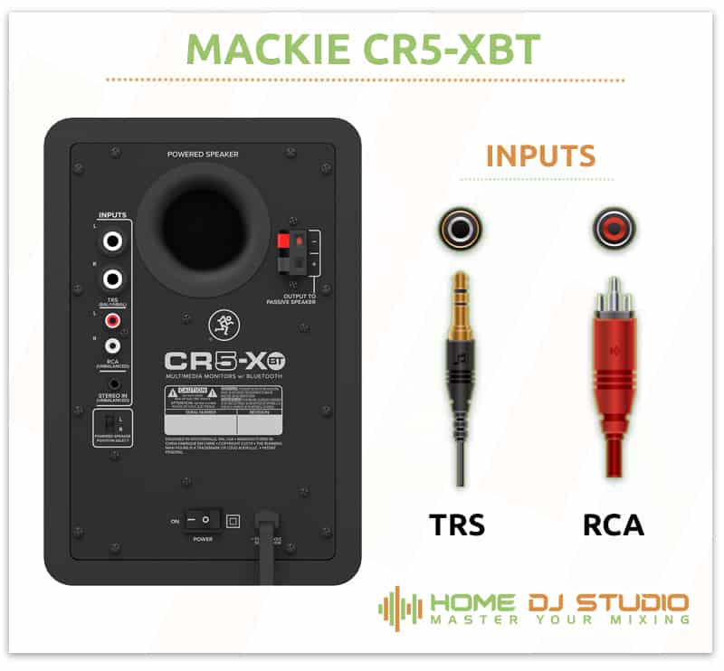 Mackie CR5-XBT Connection Options