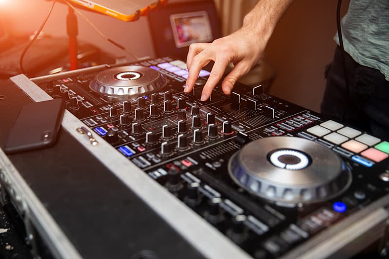 DJ equipment.