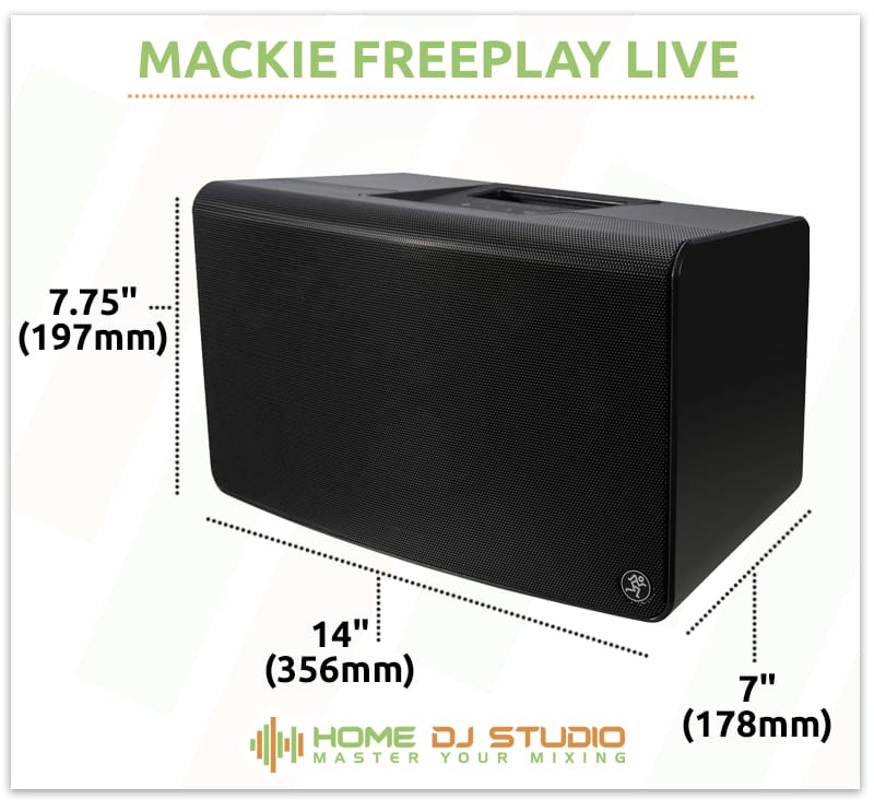 Mackie FreePlay Live Dimensions
