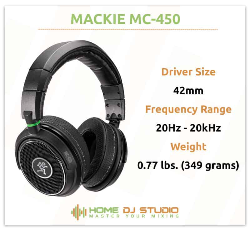 Mackie MC-450 Specifications.