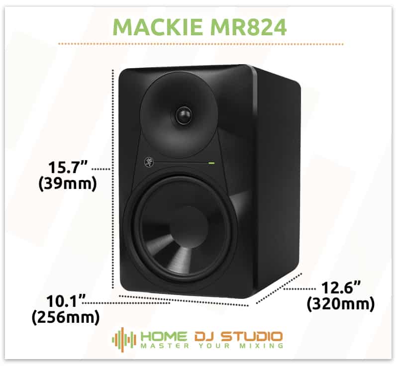 Mackie MR824 Dimensions