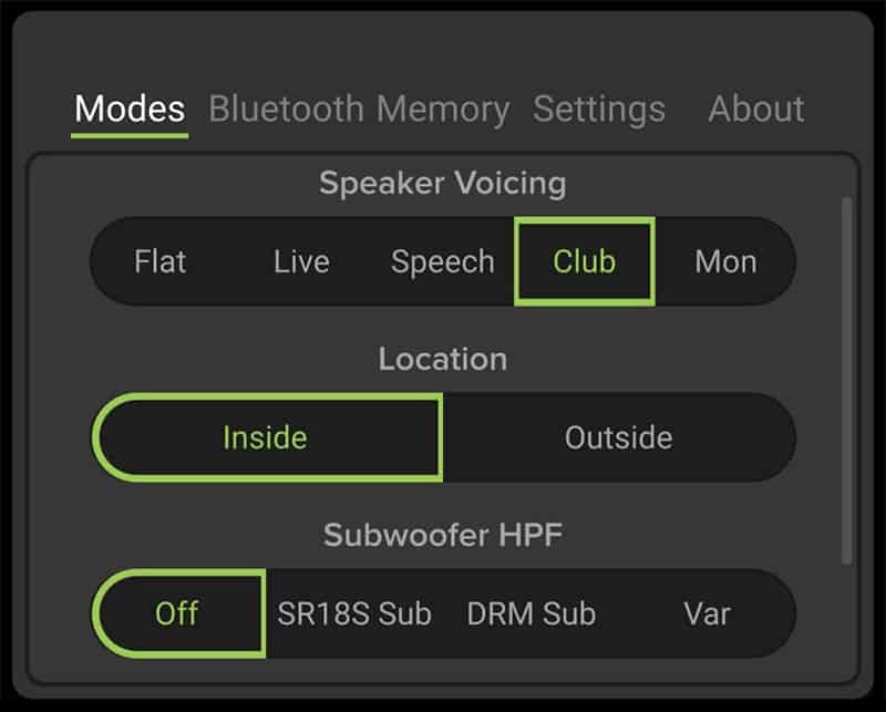 Mackie SRM215 SRM Connect App.