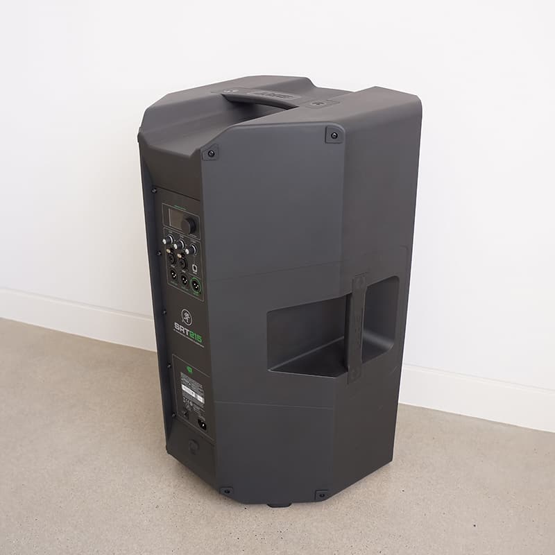 Back view of the Mackie SRT215.