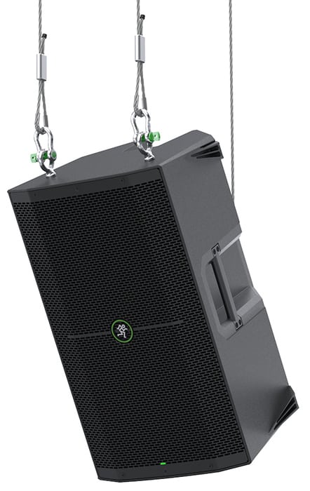 Mackie Thump215XT suspended.