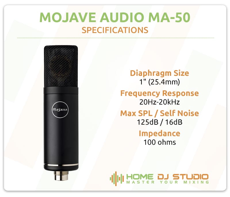 Mojave Audio MA-50 Specifications.