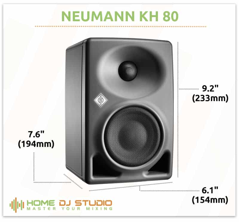 Neumann KH 80 DSP Dimensions.