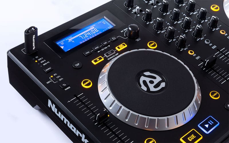 Close up photo of the Numark Mixdeck Express