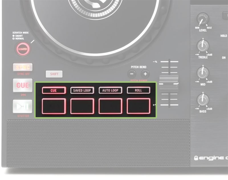 Numark Mixstream Pro Plus Performance Pads.