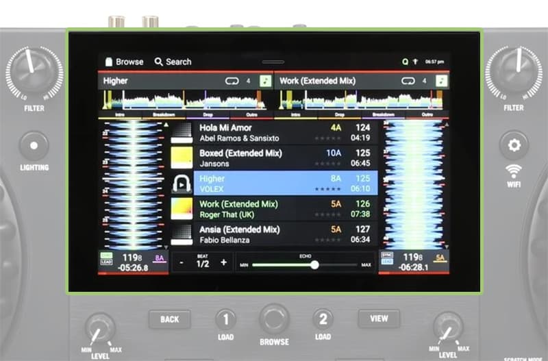 Numark Mixstream Pro Plus Screen.