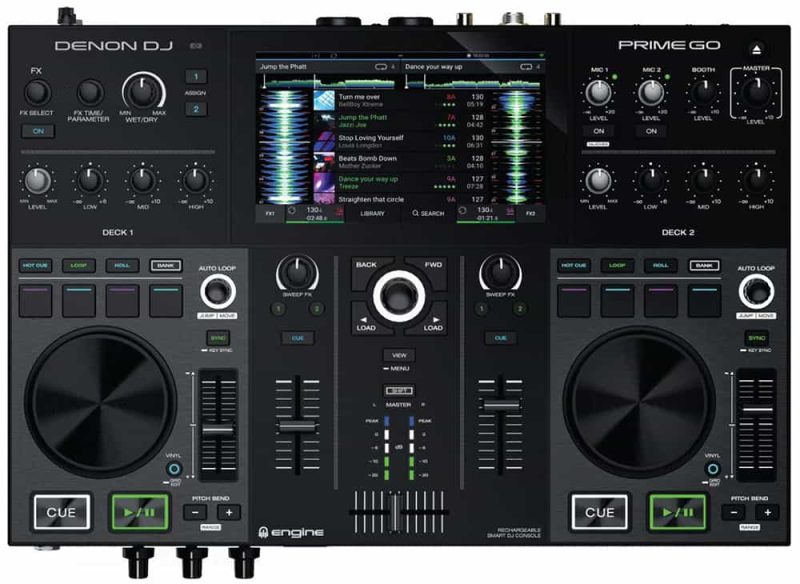 Top view of the Denon Prime Go