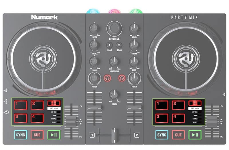 Numark Party Mix II Performance Pads