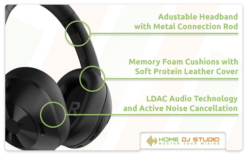 OneOdio Focus A5 Details.