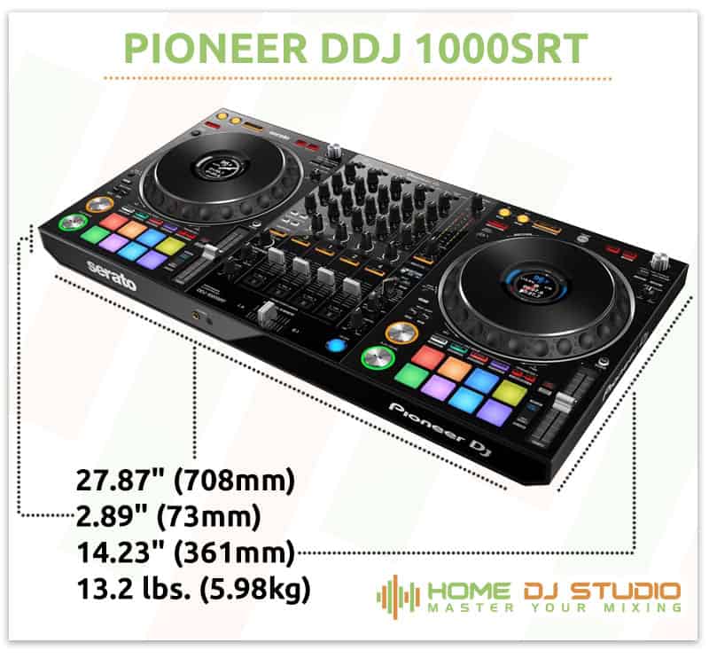 Pioneer DDJ 1000SRT dimensions