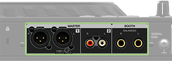 Pioneer DDJ-FLX10 Master Output Options.