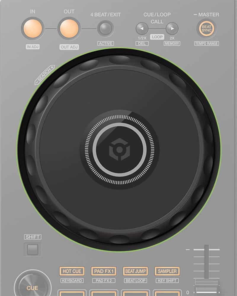 Pioneer DDJ-FLX4 Jogwheels.