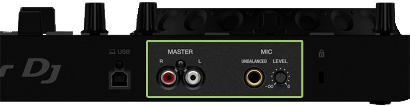Pioneer DDJ-REV1 Connection Options.