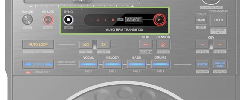 Pioneer DDJ REV5 Auto BPM Transition.