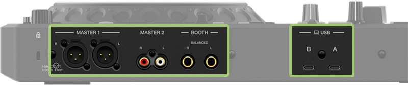Pioneer DDJ REV5 Connection Options.