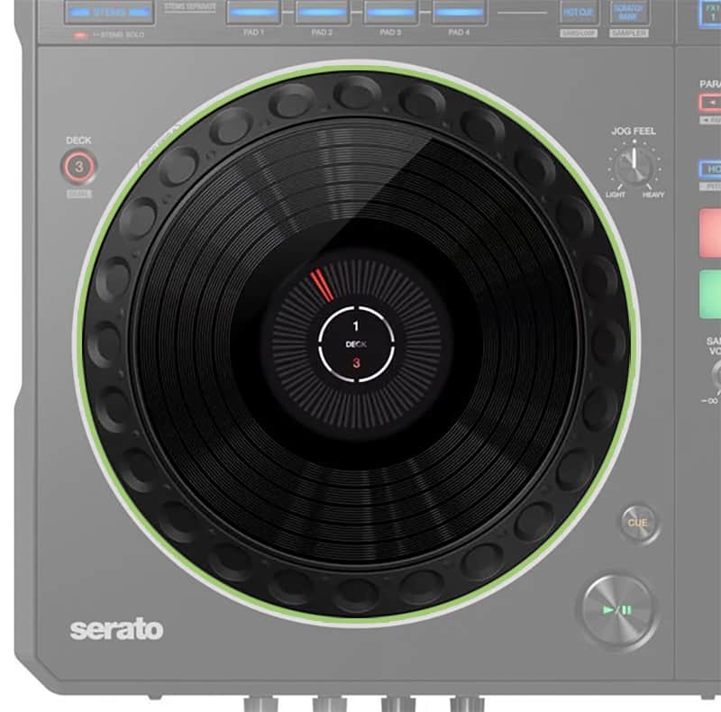 Pioneer DDJ REV5 jogwheels.
