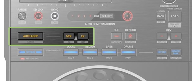 Pioneer DDJ REV5 Loop Controls.