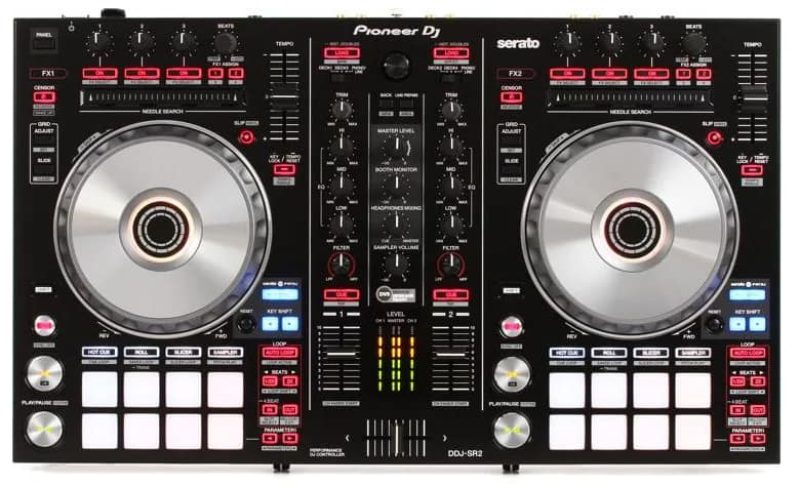 Top view of the Pioneer DDJ SR2