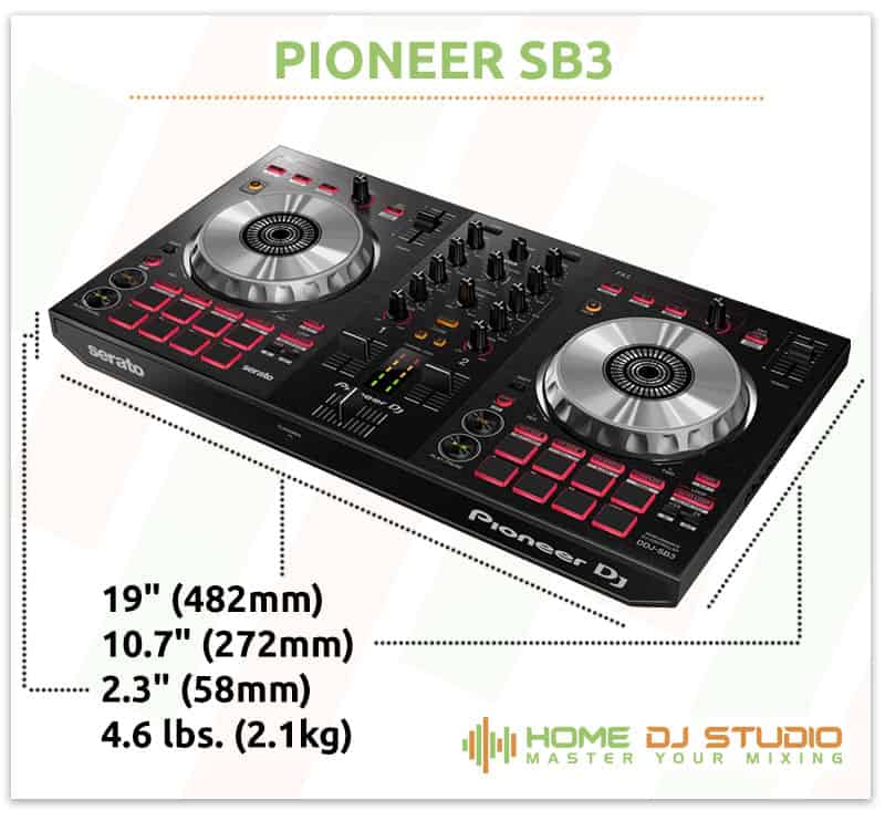 Pioneer SB3 Dimensions