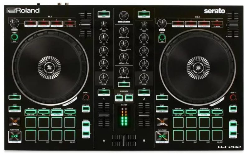 Top view of the Roland DJ 202