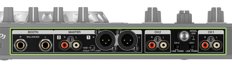 Pioneer DDJ SR2 Connections
