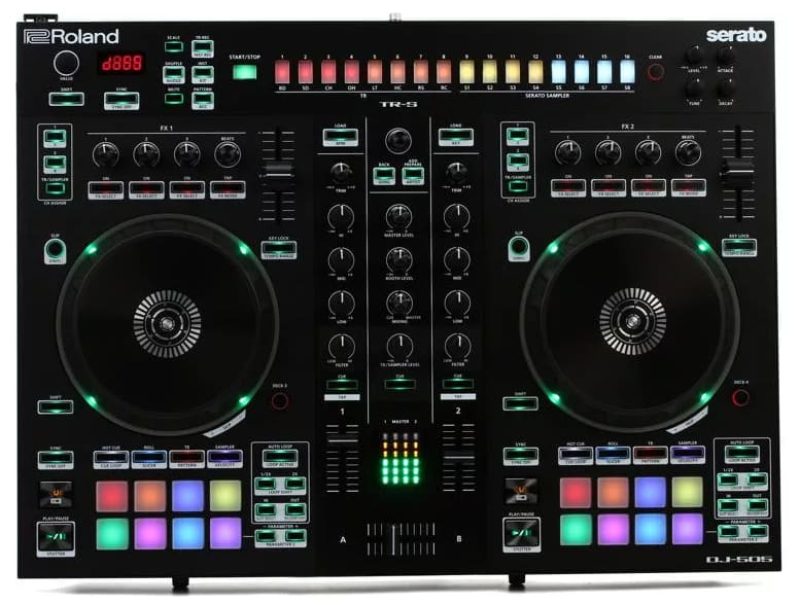 Top view of the Roland DJ 505