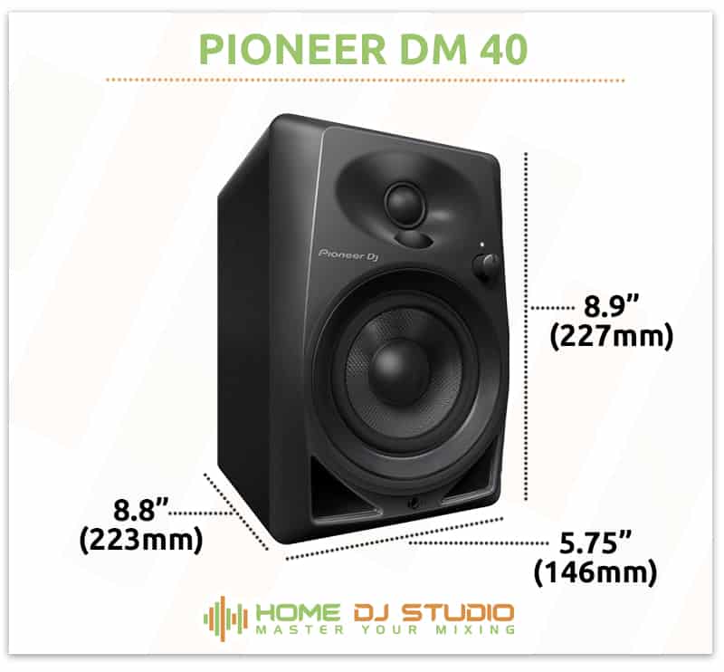 Pioneer-DM-40-Dimensions