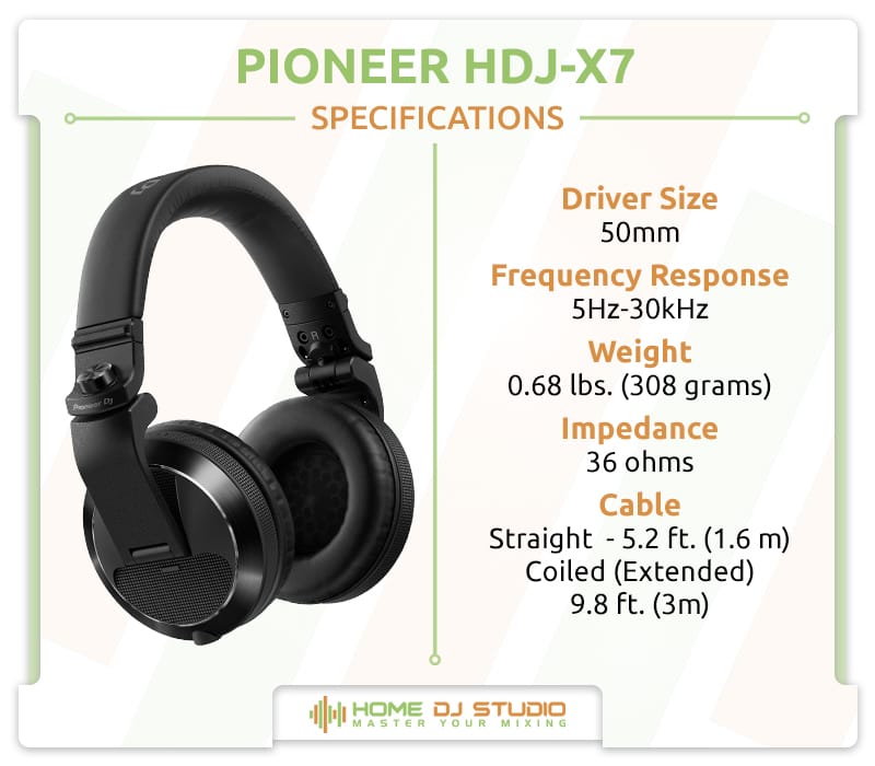 Pioneer HDJ-X7 Specifications.
